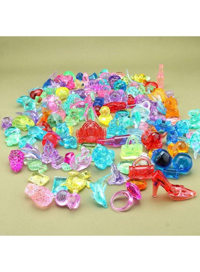 Children's Crystal Gem Animal Toys Archaeological Excavation Colorful Acrylic Plastic Treasure Amusement Park Capture Machine Diamond-Color:20mm Hole Drill One Jin - Image 4