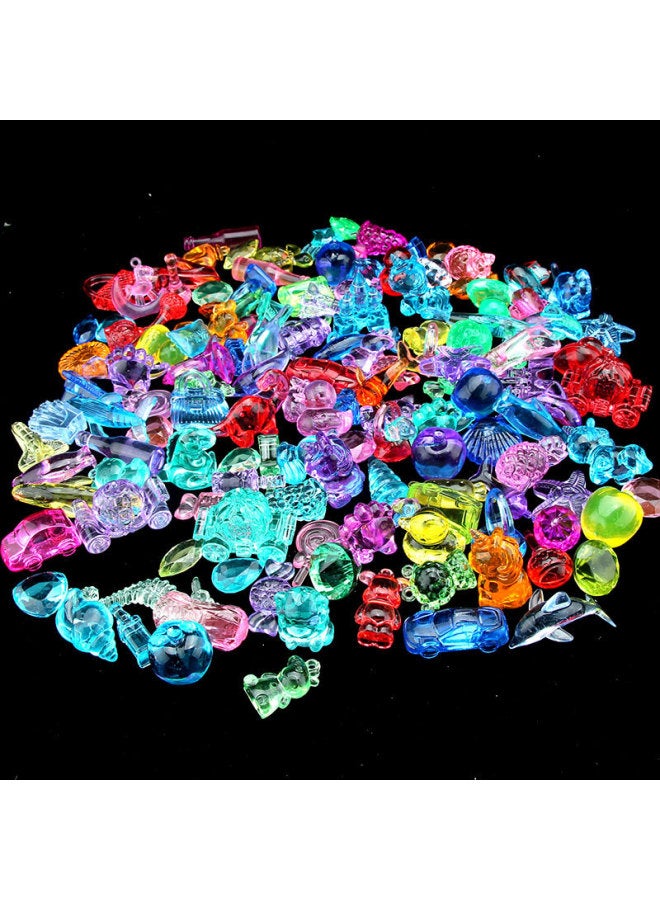 Children's Crystal Gem Animal Toys Archaeological Excavation Colorful Acrylic Plastic Treasure Amusement Park Capture Machine Diamond-Color:20mm Hole Drill One Jin - Image 5