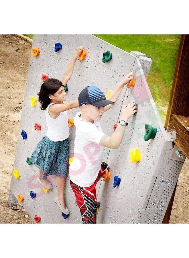 Shopster Shopster Extra Large Climbing Holds Pack of 12 - Colorful DIY Rock Wall Big Holds/Stone for Kids & Adults | Perfect for Outdoor Playground & Indoor Climbing Activities - Image 2