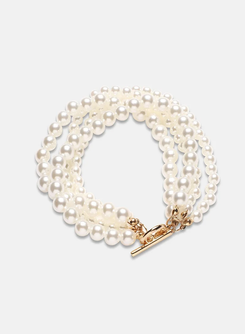 SOHI Regal Multi-Layer Artificial Bracelet Jewellery