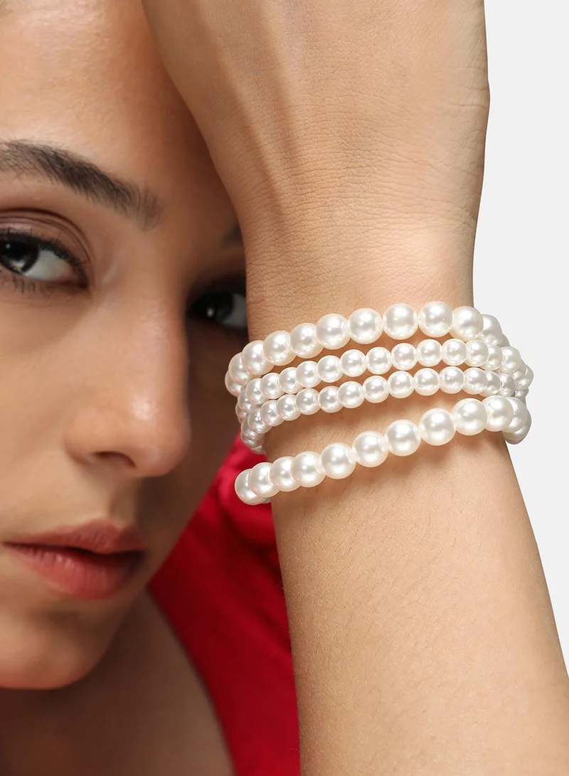 SOHI Regal Multi-Layer Artificial Bracelet Jewellery