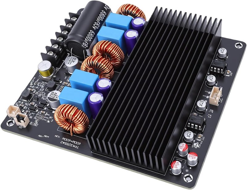 Luocute TPA3255 Amplifier Board, 600W+600W Dual Core Digital Sound Amplifier with 85mR MOSFET Tech and Low Standby Power, for Home Theater Sound System and Studio Monitors - Image 1