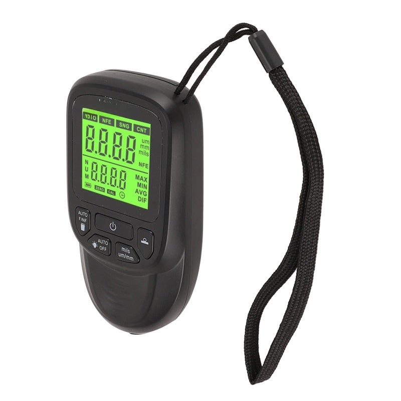 Coating Thickness Gauge: Black ABS Material, 3 Measurement Units, 50 Data Recording - Multifunctional Paint Thickness Meter for Manufacturing Inspection, Quality Control - Image 4