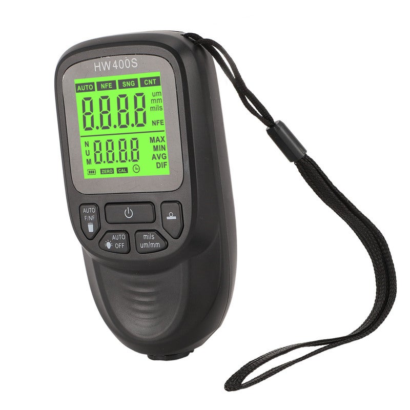 Coating Thickness Gauge: Black ABS Material, 3 Measurement Units, 50 Data Recording - Multifunctional Paint Thickness Meter for Manufacturing Inspection, Quality Control - Image 2