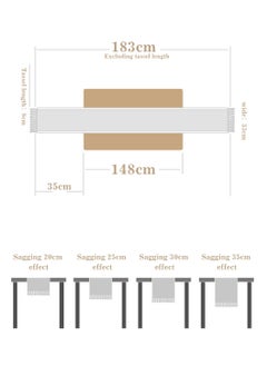 LEOKOR Farmhouse Rustic Linen Table Runner with Handmade Tassel 33x183CM  - Image 4