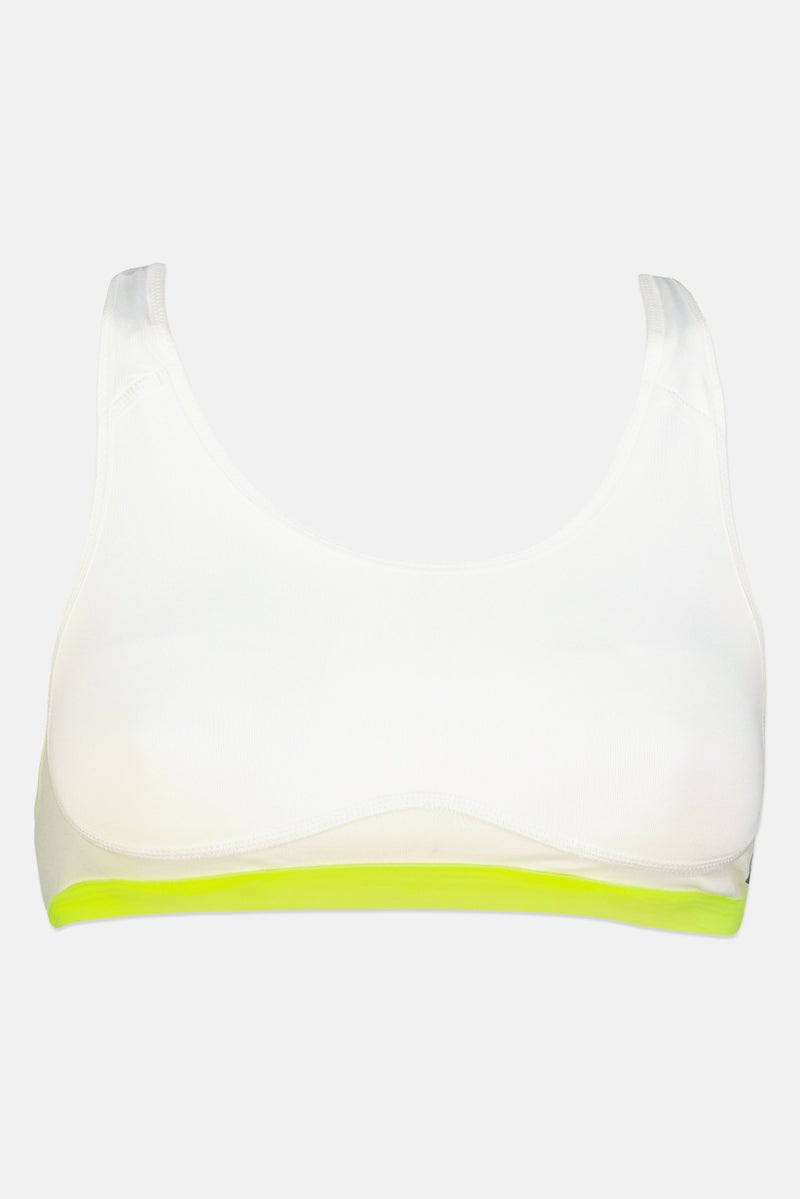 Nike Women Brand Logo Non Padded Training Sports Bra, White - Image 3