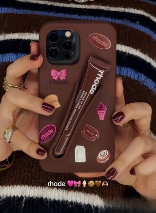 Peptide Lip Tint (Espresso) + Summer Lip Case Case (Espresso) +Rhode Phone Case Stickers 1-Pack- Limited Edition Suitable Back Stick On Holder for iPhone 16 Pro Max - view 2