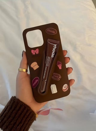 Peptide Lip Tint (Espresso) + Summer Lip Case Case (Espresso) +Rhode Phone Case Stickers 1-Pack- Limited Edition Suitable Back Stick On Holder for iPhone 16 Pro Max - view 3