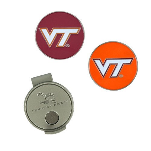 Team Effort Virginia Tech Hokies Hat Clip & 2 Ball Markers - Image 1