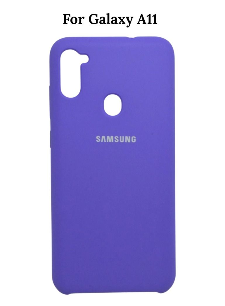 Galaxy Silicone Protective Cover for Samsung Galaxy A11 Slim Stylish Case with Inside Microfiber Lining  - Image 1