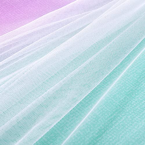 XiDi Dream Star Blackout Curtains for Kids Rooms Girl Princess Curtain for Daughter Bedroom Window (Pink Purple Green, W34 X L84) - Image 5