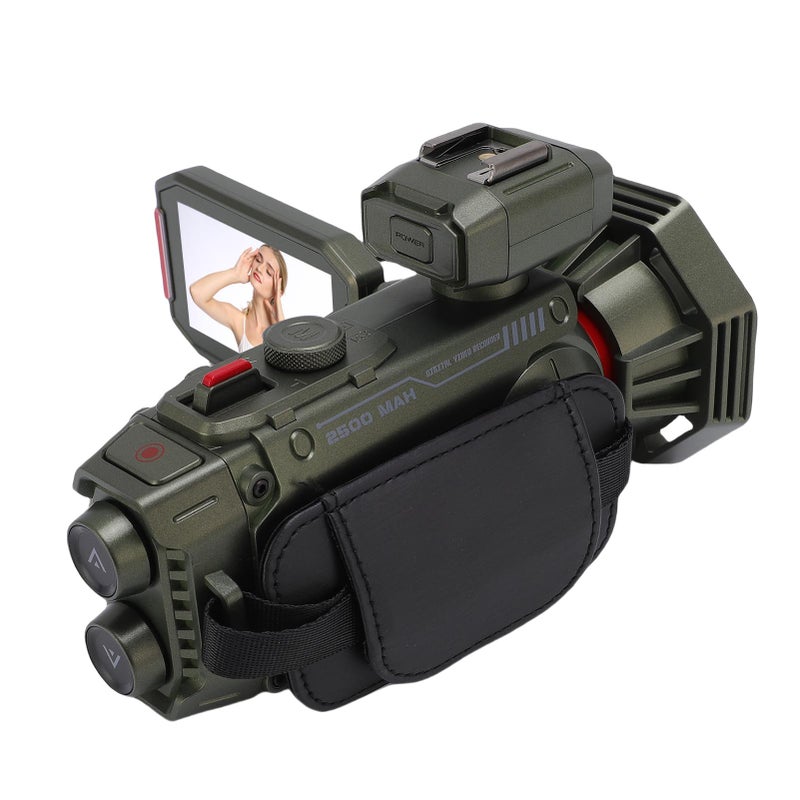 Video Camera Camcorder Ultra HD 4K 50X Zoom Auto Focus WiFi Digital Camera Recorder with 3 Inch HD Color Screen for Daily Life Recording Green - Image 3