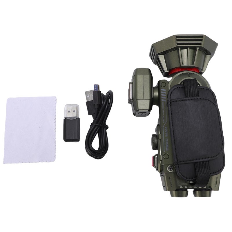 Video Camera Camcorder Ultra HD 4K 50X Zoom Auto Focus WiFi Digital Camera Recorder with 3 Inch HD Color Screen for Daily Life Recording Green - Image 1