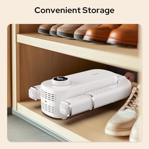 Costar Electric Shoe Dryer and Warmer with PTC Heating, 48°C Fast Drying, 360° Warm Air, UV Sterilization, Intelligent Timer Settings, Foldable & Hanging Design - Image 5