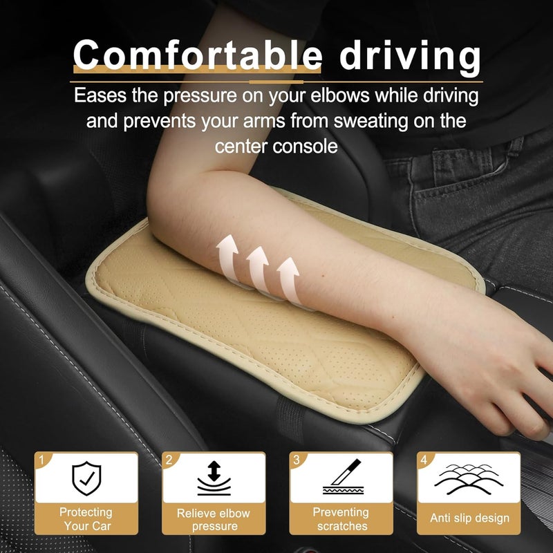 Amiss Auto Center Console Pad - Beige - Image 4