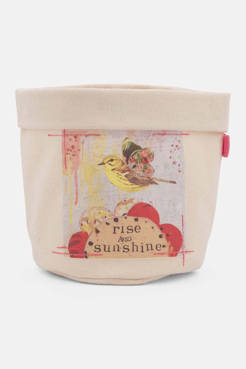 DEMDACO Rise And  Sunshine Planter Bag, Beige - Image 1
