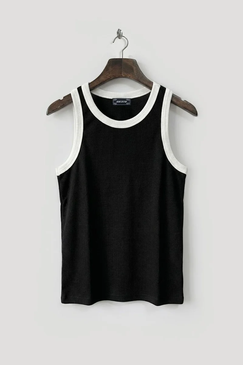 Giesto Black GIESTO Men's Cotton T-Shirt for Men | Best Price UAE