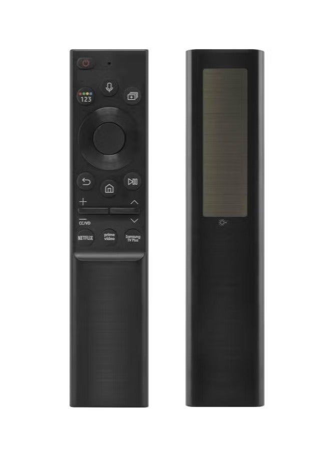 TIGER Solar Powered Voice Remote Control Compatible with Smart TVs | Eco-Friendly Rechargeable Remote with Built-In Microphone for Voice Commands | Model BN59-01357 | 3 Shortcut App Buttons | Universal TV Remote Replacement | Energy-Saving Smart Controller  - Image 1