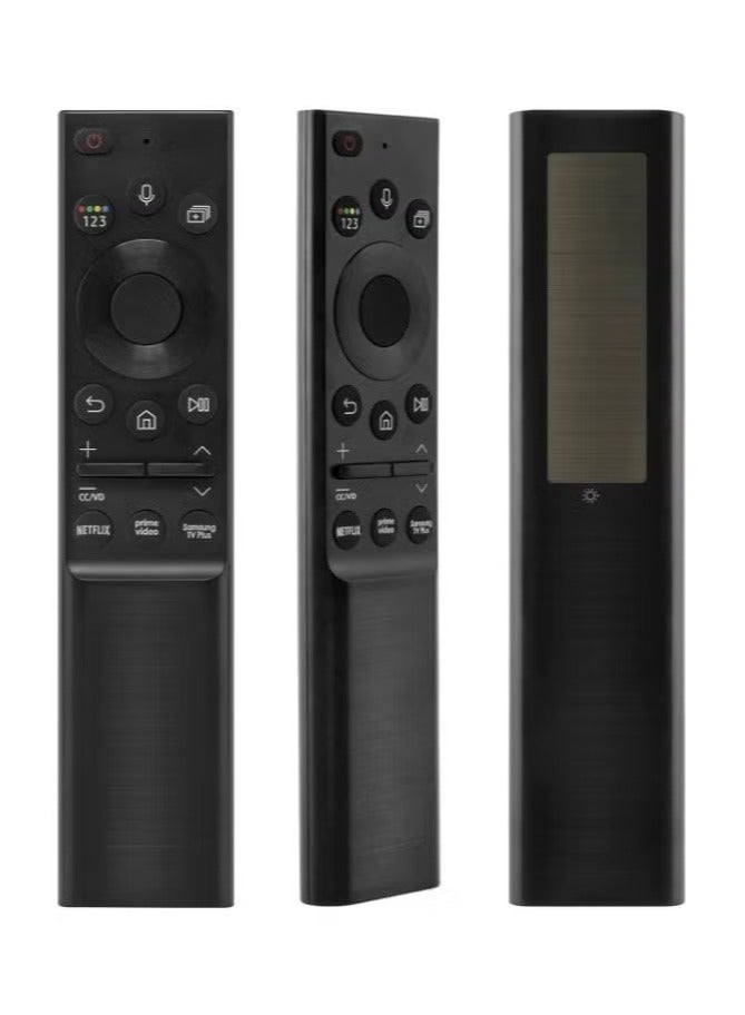 TIGER Solar Powered Voice Remote Control Compatible with Smart TVs | Eco-Friendly Rechargeable Remote with Built-In Microphone for Voice Commands | Model BN59-01357 | 3 Shortcut App Buttons | Universal TV Remote Replacement | Energy-Saving Smart Controller  - Image 2