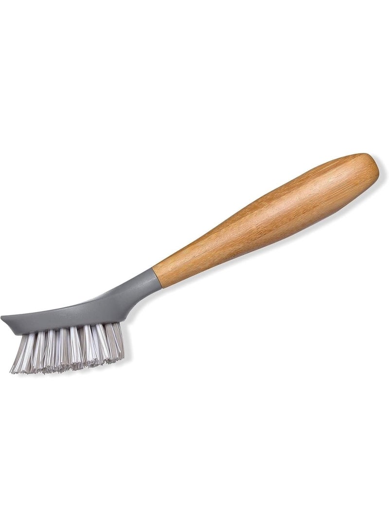 Full Circle Scrub Brush for Cast Iron Cookware, Dishes Pots, Sinks - Sustainably Sourced with Bamboo Handle - Image 3