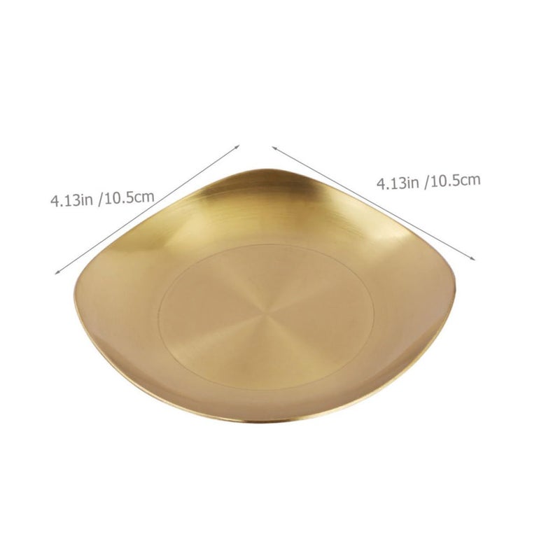 Stainless Steel Dipping Plate Condiment Dish For Sauces And Appetizers Size 10 5X10 5X2CM - Image 3