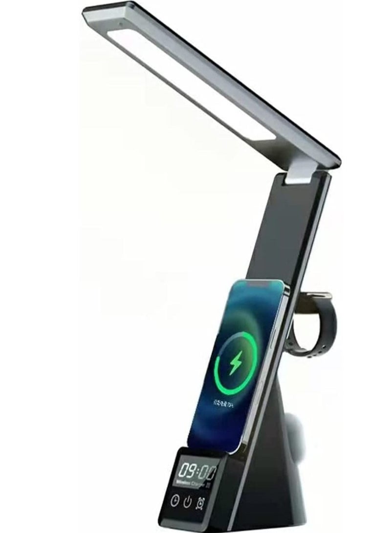 LED Desk Lamp with Wireless Mobile Charger, Wireless Mobile, Airpods, Smart iWacth Charger - Image 1