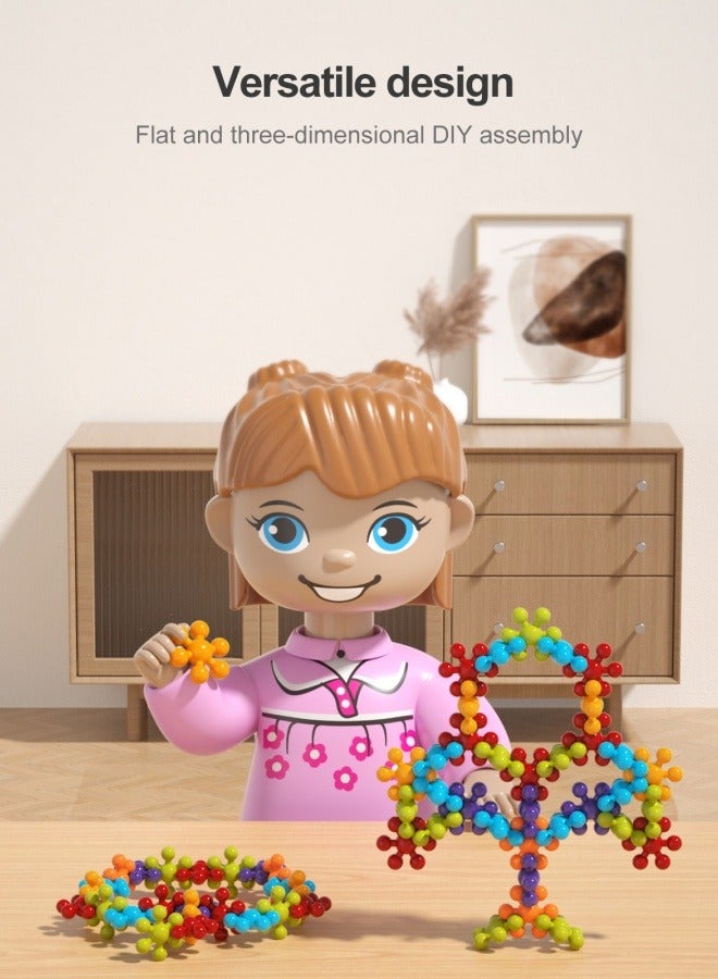 Meifen NEW Montessori Building Blocks - DIY Plum Flower STEM Toys for Kindergarten, Safe Educational Toys for Brain Development - Image 5