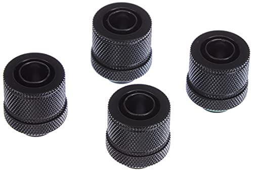 Corsair Hydro X Series Xf Compression 10/13mm (3/8"/ 1/2") ID/OD Fittings Four Pack, Black, Model Number: CX-9051002-WW - Image 2