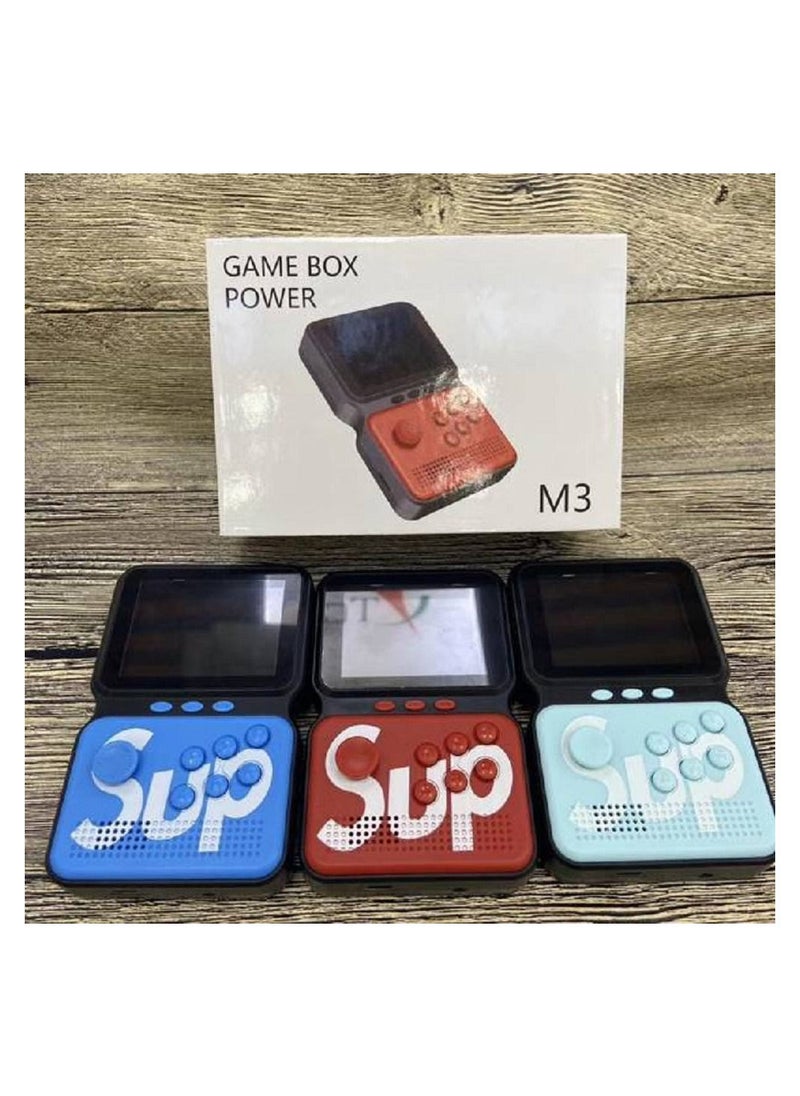 M3 - M3 GAME, Video Games Consoles Retro Classic 900 in 1 Handheld Gaming Players Console Sup Game Box Power M3 for Gameboy - Blue - Image 1