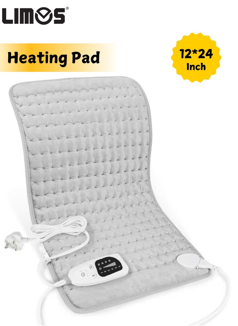 LIMOS Heating Pad Electric Heat Pad For Back Pain And Cramps Relief Machine Washable  - Image 1
