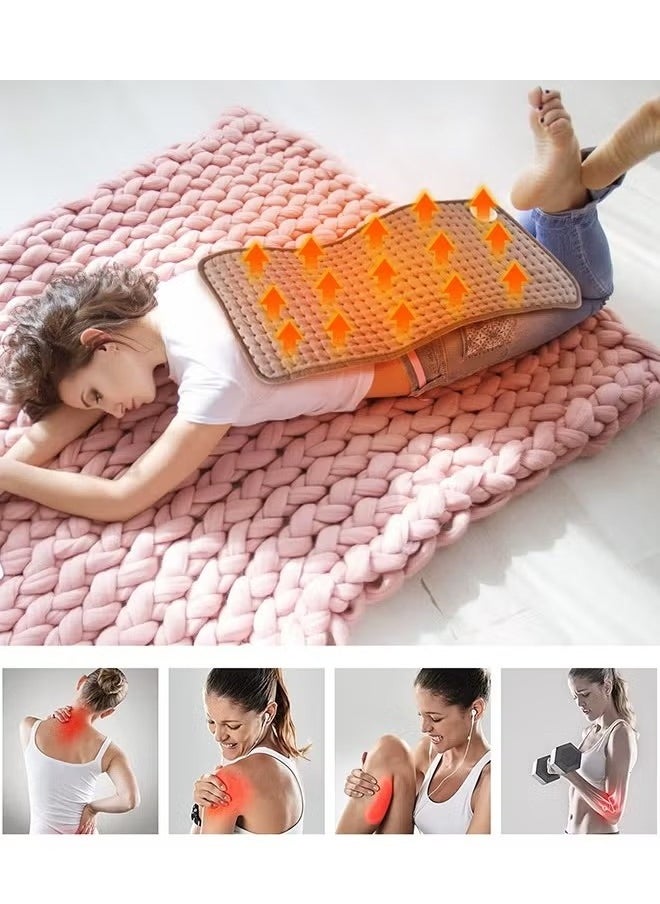 LIMOS Heating Pad Electric Heat Pad For Back Pain And Cramps Relief Machine Washable  - Image 3
