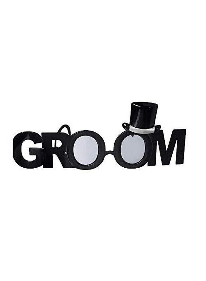 Party Port Groom Goggles, Groom Eye Glasses, Party Eye Masks for Groom Party, Pre Wedding, Bachelorette (Black)  - Image 4