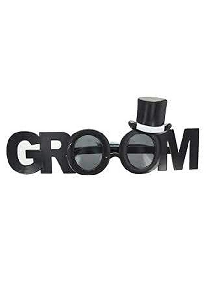 Party Port Groom Goggles, Groom Eye Glasses, Party Eye Masks for Groom Party, Pre Wedding, Bachelorette (Black)  - Image 1