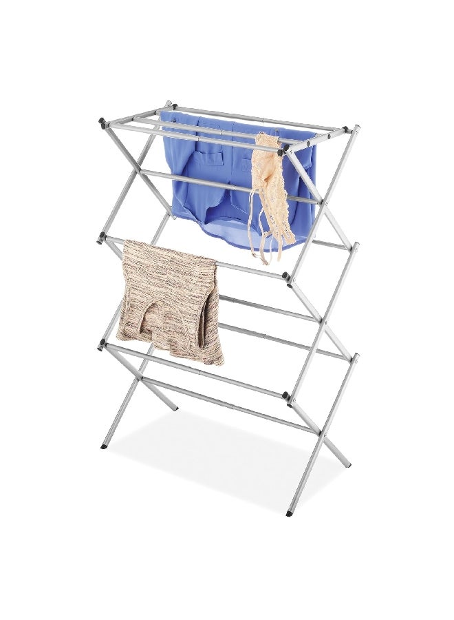 Whitmor Expandable Collapsible Rust-Proof Clothing Drying Rack Silver 105.41 x 70.49 x 36.83 cm 6779-6987 - Image 3