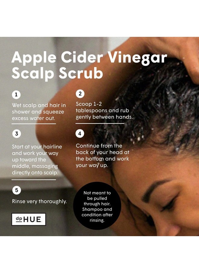 dpHUE - dpHUE Apple Cider Vinegar Scalp Scrub with Pink Himalayan Sea Salt, 9 oz - Natural Exfoliating Scrub & Dry Scalp Treatment - Aloe Vera & Avocado Oil - Gluten Free, Vegan - Image 1