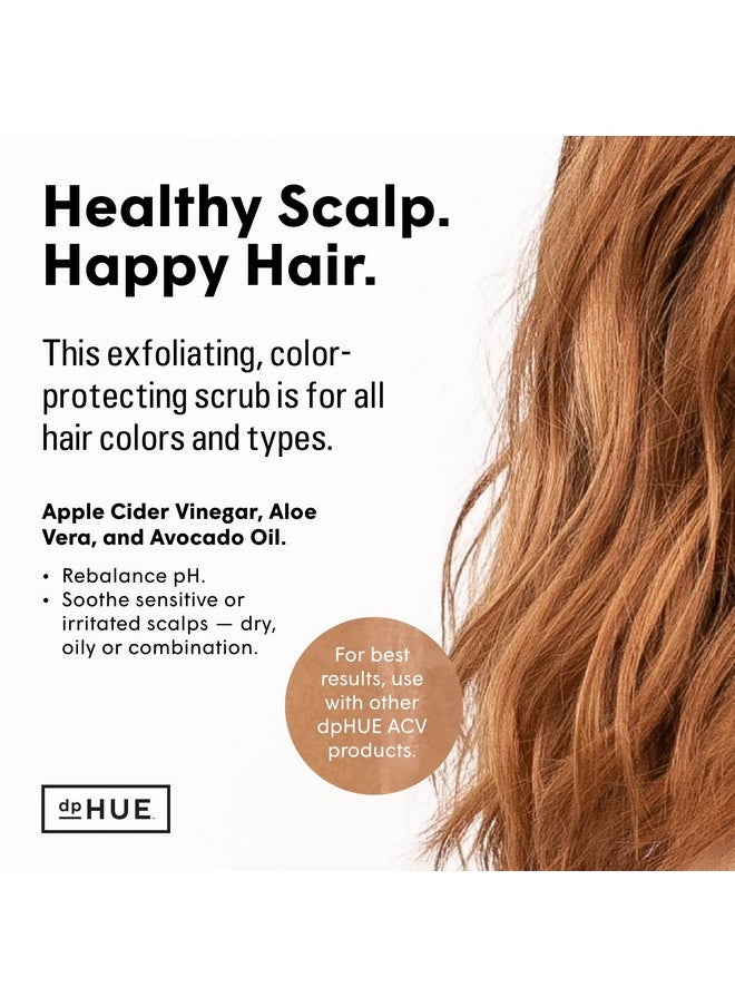 dpHUE - dpHUE Apple Cider Vinegar Scalp Scrub with Pink Himalayan Sea Salt, 9 oz - Natural Exfoliating Scrub & Dry Scalp Treatment - Aloe Vera & Avocado Oil - Gluten Free, Vegan - Image 1
