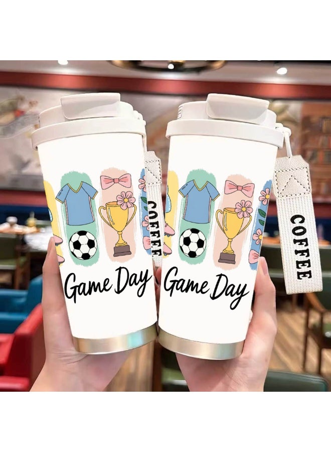 FIFA 520ml World Cup Printed Stainless Steel Insulated Water Bottle Double Wall Vacuum Thermal Flask Leakproof Cup for Hot & Cold Drinks - Image 3