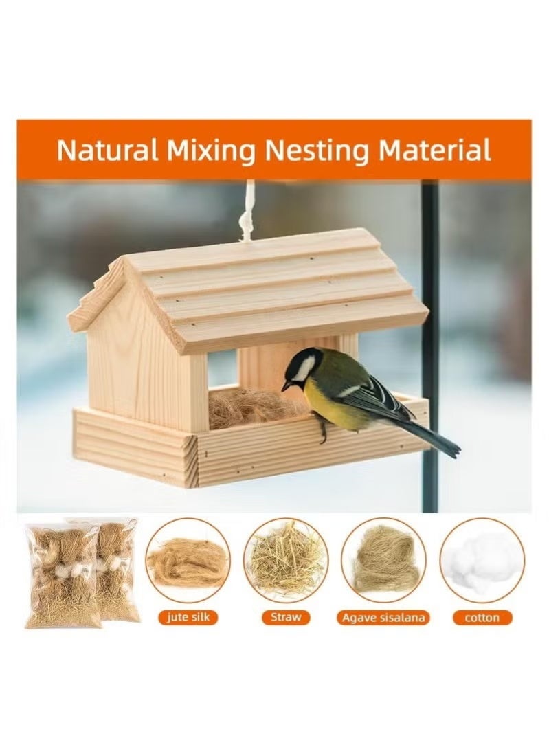 2 Pack Bird Nesting Material - Bird Nests Bedding Hummingbird Nesting Material Mixing Canary Nesting Material Finch Nesting Material Parakeet Nesting Materials for Cage,Gardens,Tree Trunks (80G) - Image 5