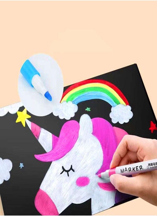 ACRYLIC 80 Piece Graphic Marker Pen Multicolour  - Image 5
