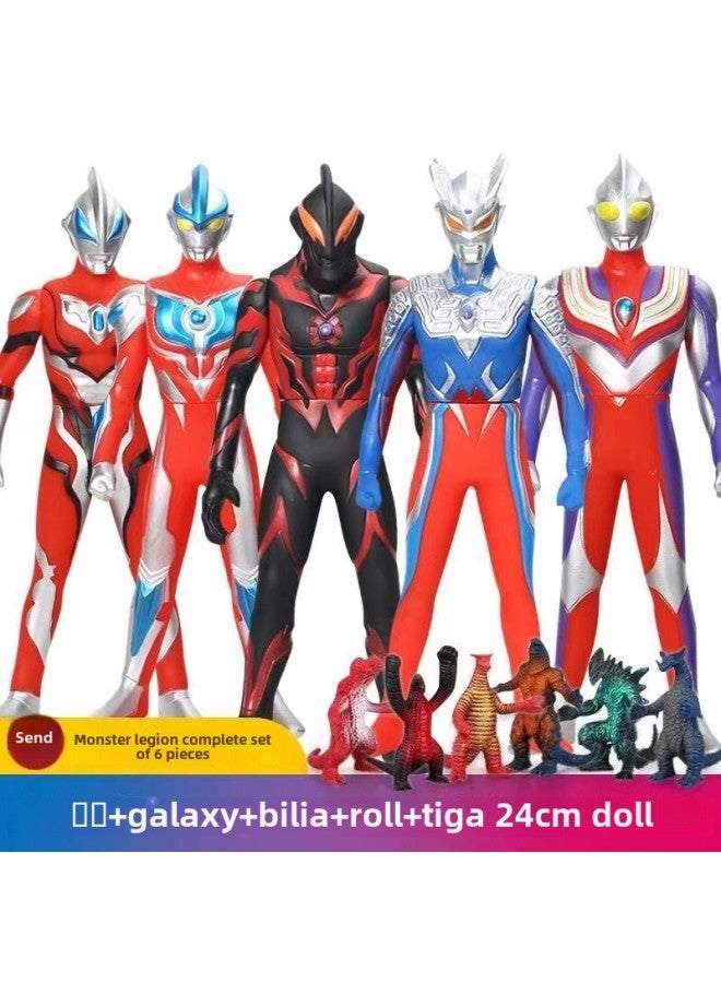 Large Soft Gel Figure Altman Diga Sero Monster Altman gy Bank Zeta Jade Toy Suit Men-Color:【doll】 Five 24cm Zeta Models + 6 Monsters - Image 3