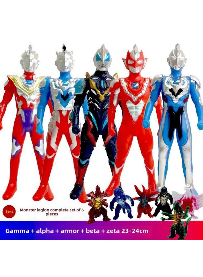 Large Soft Gel Figure Altman Diga Sero Monster Altman gy Bank Zeta Jade Toy Suit Men-Color:【doll】 Five 24cm Zeta Models + 6 Monsters - Image 1