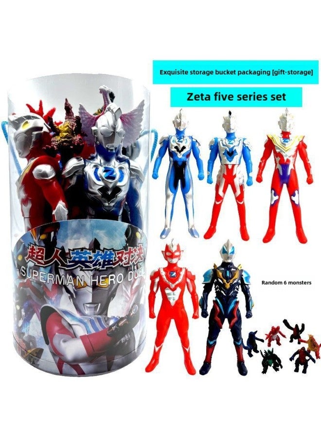 Large Soft Gel Figure Altman Diga Sero Monster Altman gy Bank Zeta Jade Toy Suit Men-Color:【doll】 Five 24cm Zeta Models + 6 Monsters - Image 4