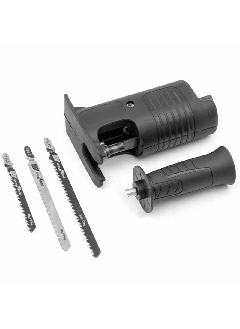 MLD MLD Portable Electric Drill Modified To Electric Saws Reciprocating Saw Adapter With Sawblade Power Tool Saws Drill To Jig Saws TypeJig saw Material Plastic Wood Cutter AD0231  - Image 1