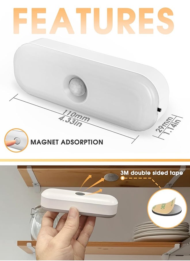Sweet Life Motion Sensor Night Light, Stick-On LED Night Light, Wall Lights Closet Lights Stair Lights, Motion Activated Night Light for Hallway, Bathroom, Kitchen, Cabinet, Stairs  - Image 5