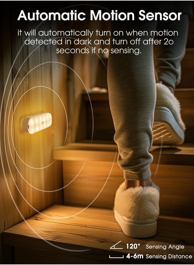 Sweet Life Motion Sensor Night Light, Stick-On LED Night Light, Wall Lights Closet Lights Stair Lights, Motion Activated Night Light for Hallway, Bathroom, Kitchen, Cabinet, Stairs  - Image 2