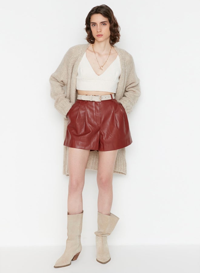 trendyol Stone Wide Fit Soft Textured Knitwear Cardigan - Image 2