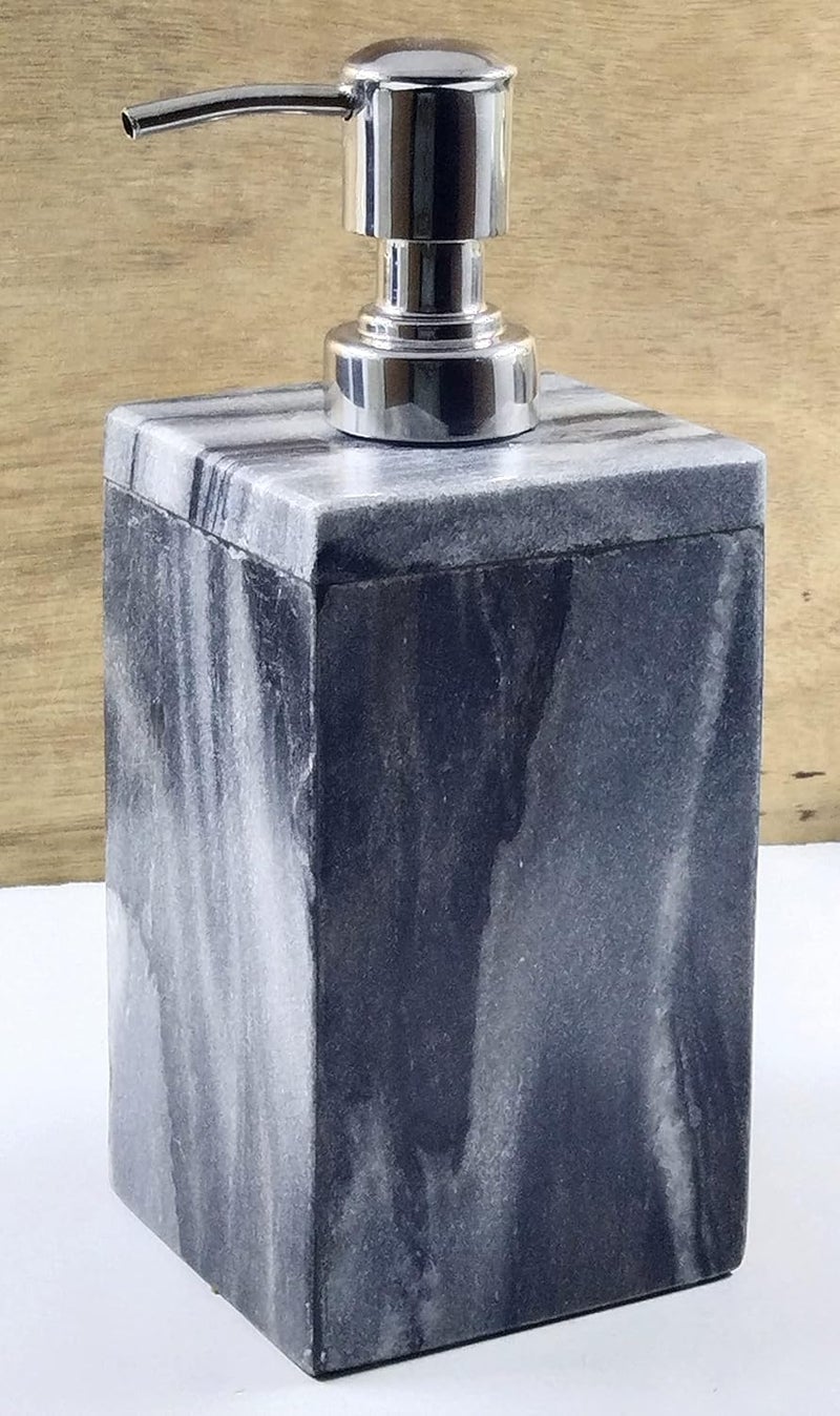 A ONE Design Bathroom Soap Dishpenser Gray Marble Luxury Soap Dispenserhandwash soap/Shampoo/Lotion Dispenser for Bathroom & Kitchen Best in Quality - Image 3