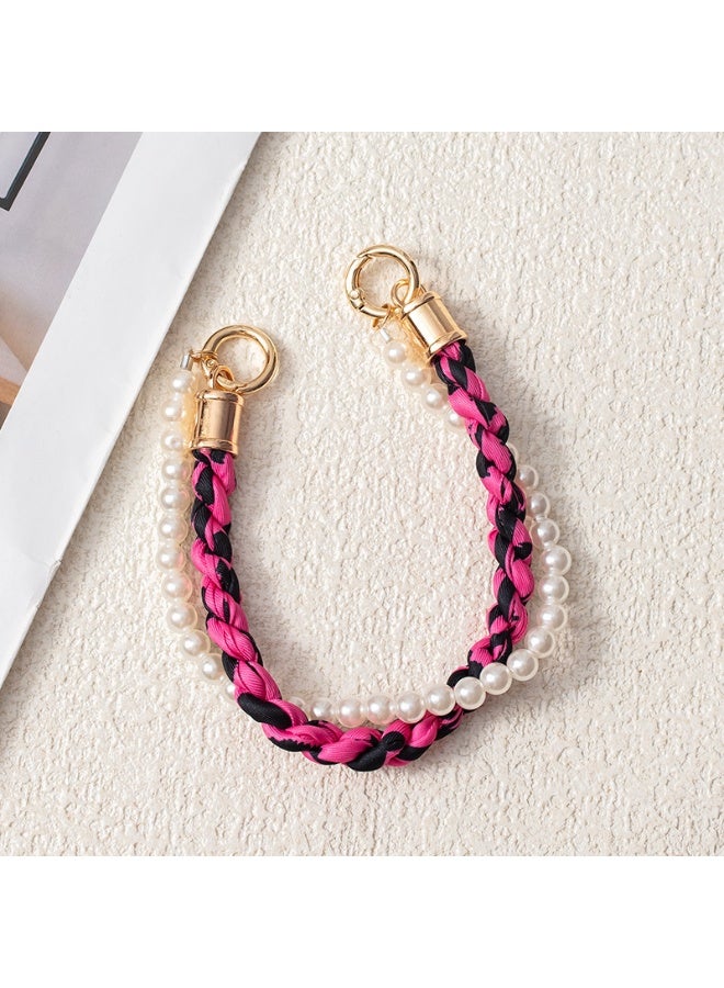 NIBEMINENT Beaded Phone Lanyard, Anti Lost Removable Wrist Strap, Weaving Shell Chain Bracelet Pendant, Phone Keychain Lanyard