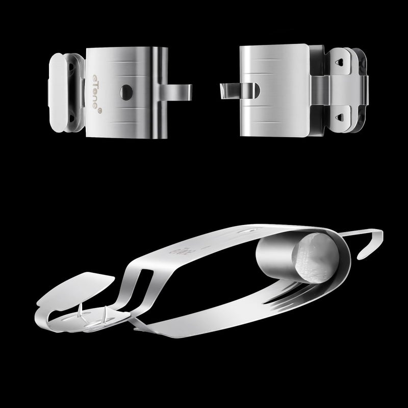 eTone 4xPCS Stainless Steel Film Clips with Lead Block Make Film Straight Film Air-Dry Darkroom Processing Equipment 135 120 Roll Film 35mm Negative 4x5 Film Sheet - Image 2