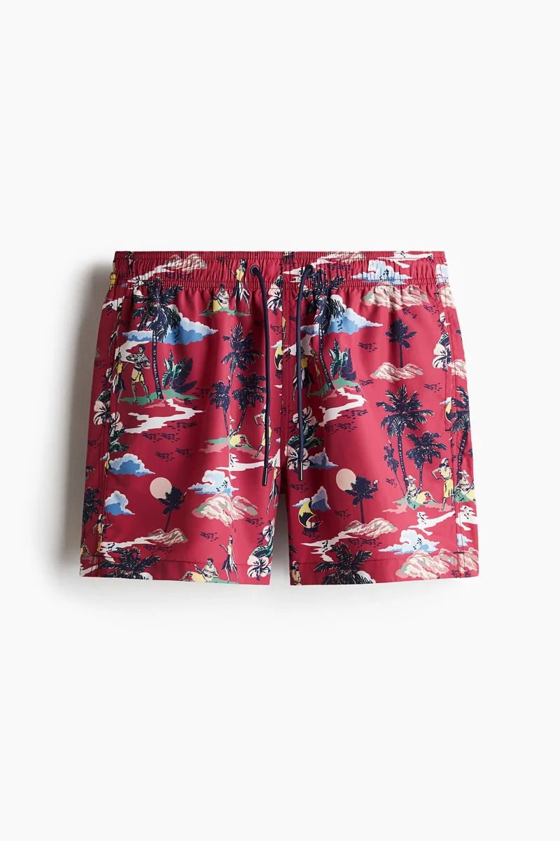 H&M  Patterned swim shorts for Men | Best Price UAE